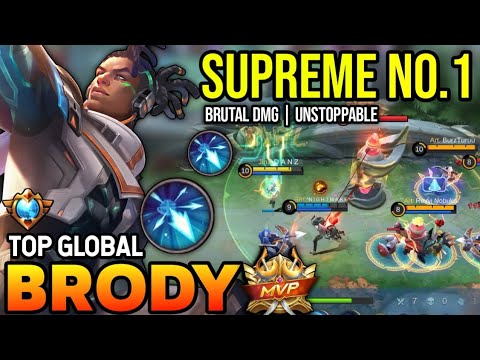 BRODY BEST BUILD 2023 | TOP GLOBAL BRODY GAMEPLAY | MOBILE LEGENDS