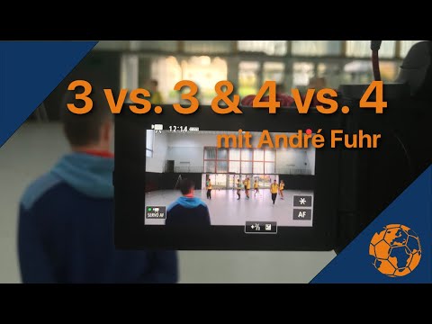 3 gegen 3 & 4 gegen 4 – Verteidigung 6:0 – Handballtraining mit André Fuhr