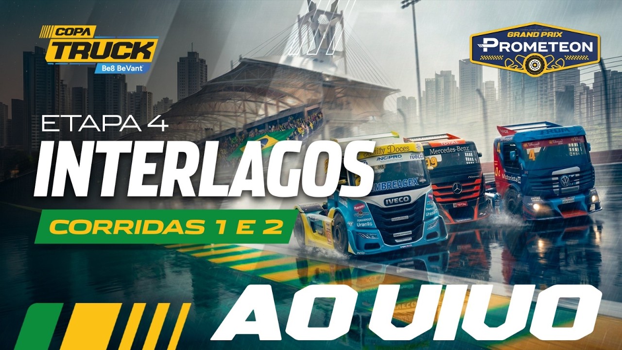 Copa Truck Be8 BeVant 2026 | Corrida 1 e 2 AO VIVO | Etapa 4 em INTERLAGOS