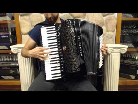 SCANAIRV120BK - Black Scandalli Air V Piano Accordion LMMMH 41 120 $9999