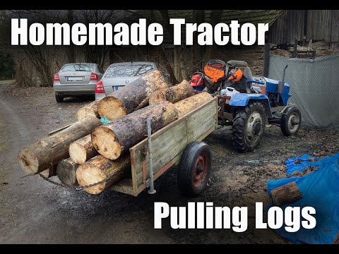 Homemade Tractor Forest Work | POV