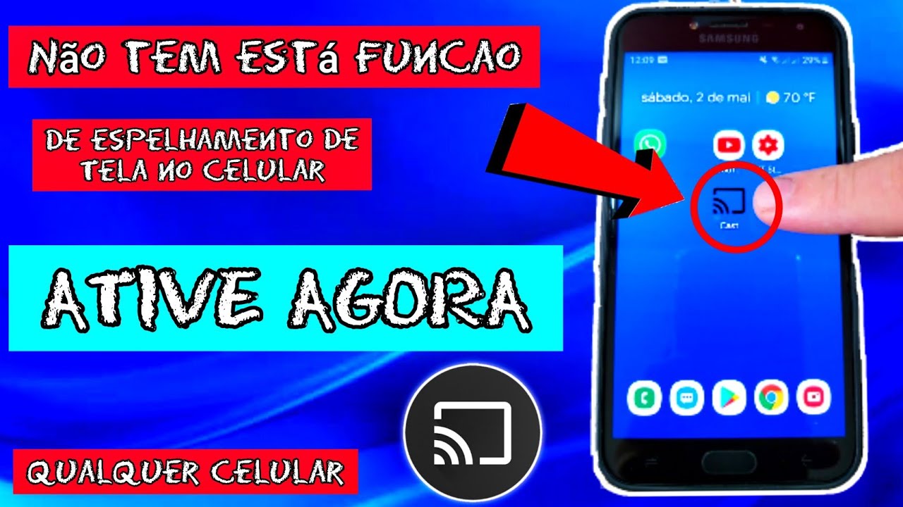 COMO ATIVAR A FUNÇÃO ESPELHAR/TRANSMITIR EM CELULAR QUE NÃO POSSUI ESPELHAMENTO DE TELA | 2024