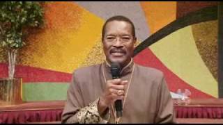 Presiding Bishop Charles Blake congratulates Pastor Linwood Dillard & the Citadel Of Deliverance