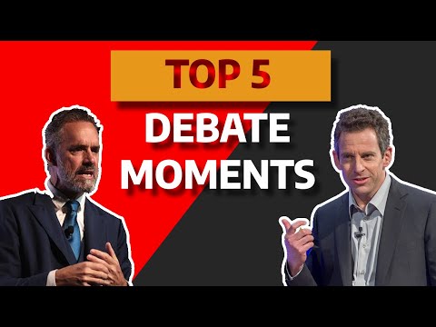 Jordan Peterson and Sam Harris' EPIC TOP 5 DEBATE MOMENTS | Must-See Clips