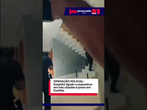 OPERAÇÃO POLICIAL: Suspeito ligado a sequestros em três cidades é preso em Guariba