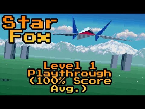 Star Fox (SNES): Level 1 Playthrough (100% Score Average)