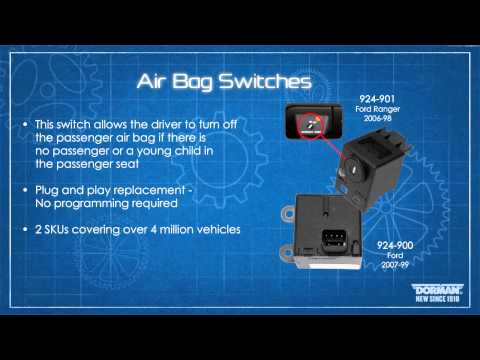 Highlighted part: passenger air bag disable switch