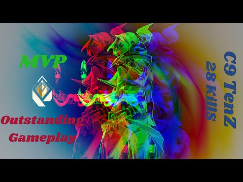 C9 TenZ Outstanding Jett Gameplay with 28 Kill and MVP - VALORANT