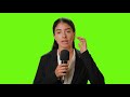 Female Reporter Reporting With Microphone Copyright Free Green Screen