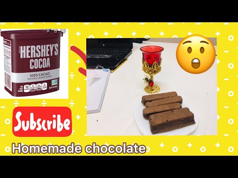 Homemade milk chocolate 🍫 Recipe ll With Butter ll only with 4 ingredients ll Naishu kitchen 😍😍😍