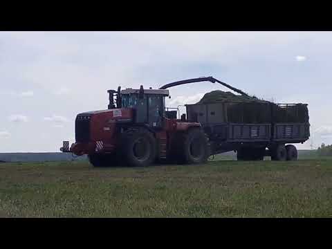 Перевозка силоса. Дон 680м, трактор рсм 2375 , и машины