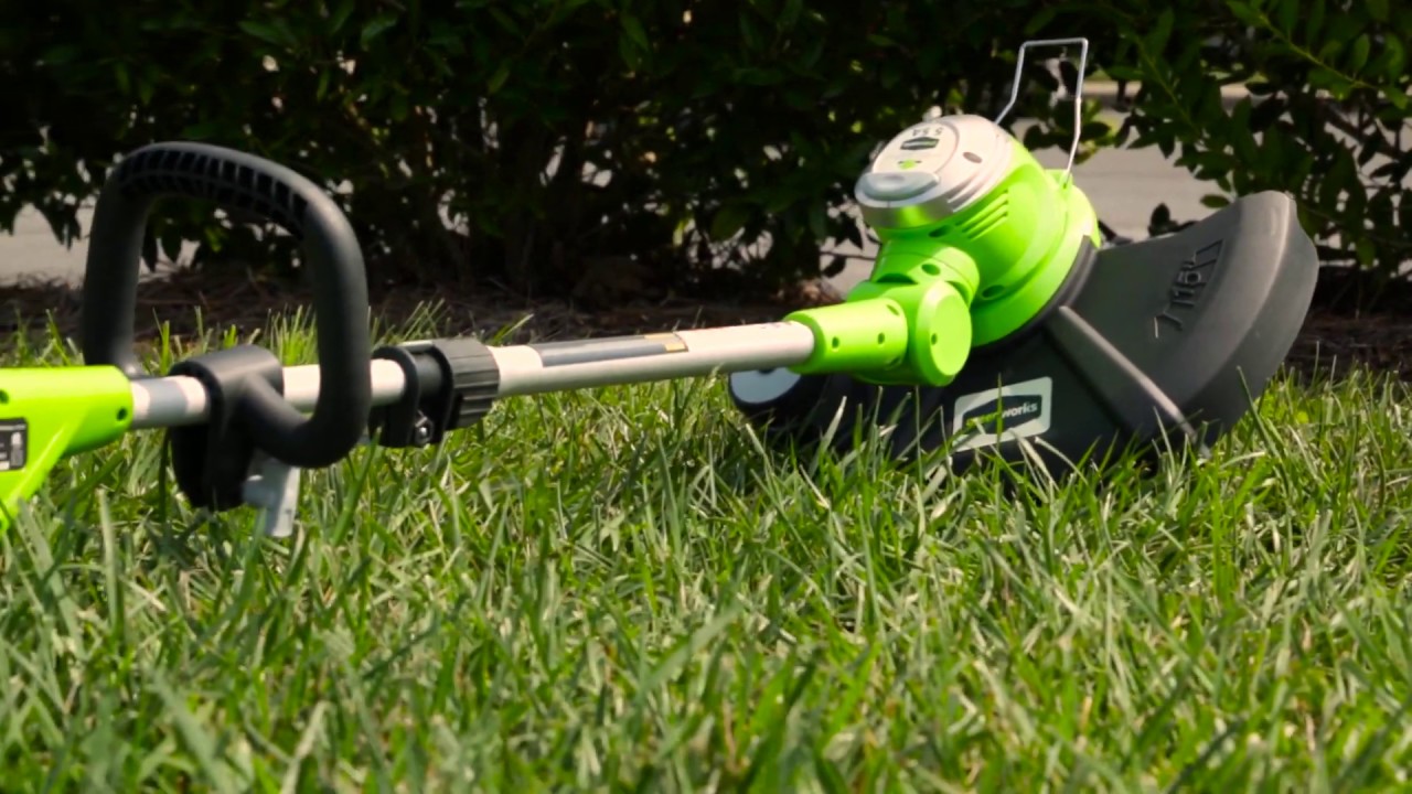 greenworks 5.5 a electric grass trimmer