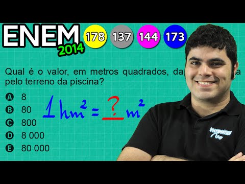 ENEM 2014 Matemática #38 - Conversão entre Unidades de Medida de Área