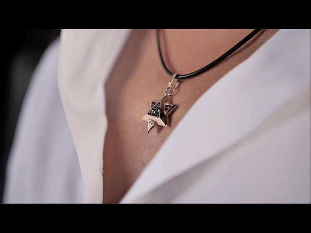Vídeo relacionado con TEAMER estrella de David colgante collar judío Magen amuleto collares de acero inoxidable joyería Vintage (estilo 1-plata)