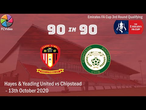 Hayes & Yeading Utd v Chipstead | 90in90 HIGHLIGHTS | 13th Oct 2020