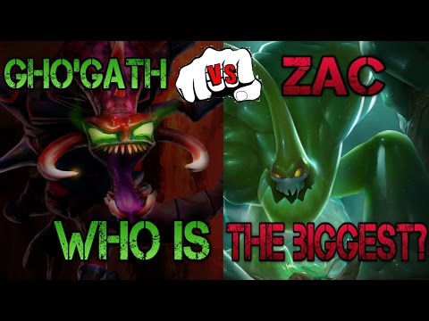 CHO'GATH VS ZAC WHO IS THE BIGGEST?!