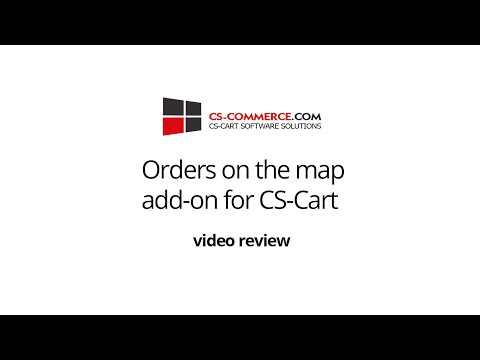 Orders on the map add-on for CS-Cart