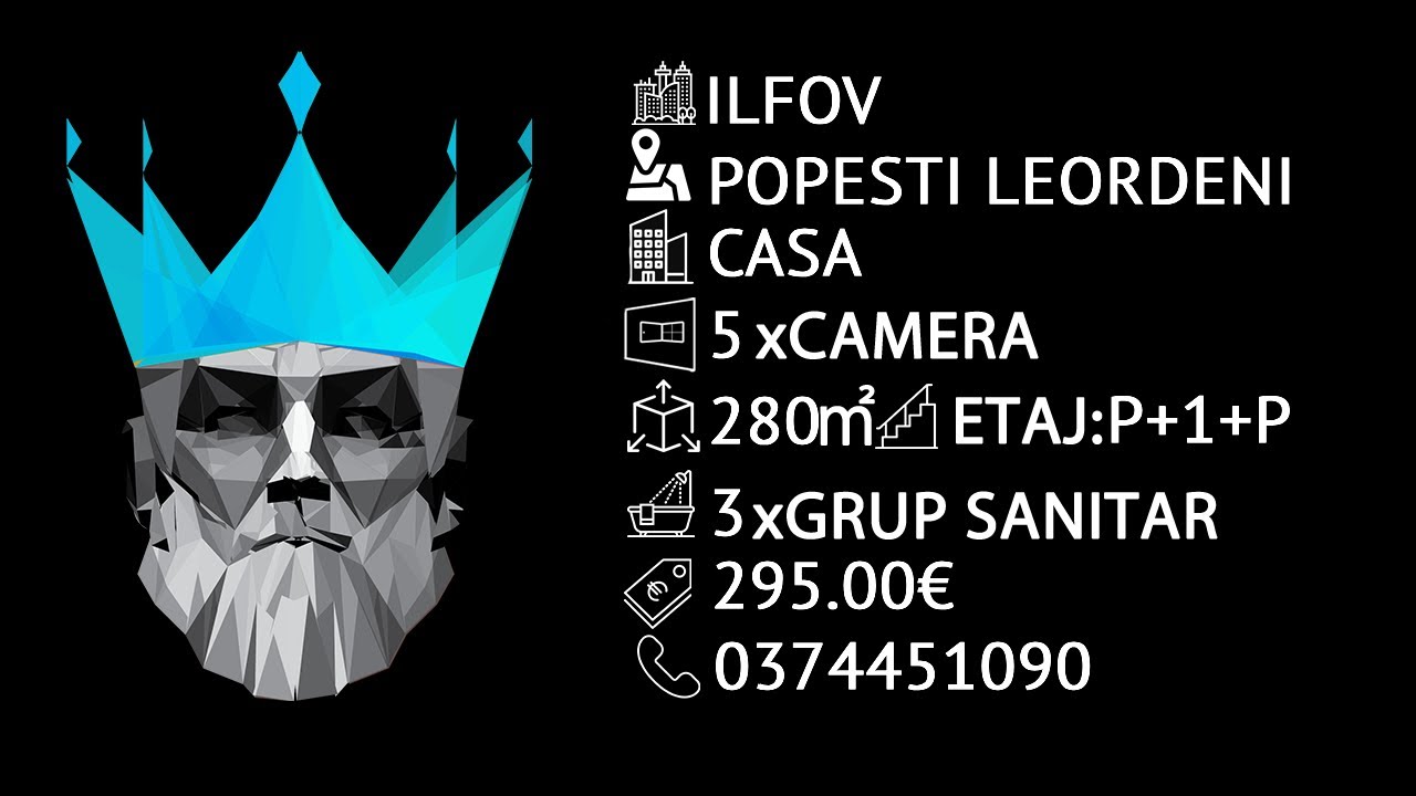 Tur video Vila P+1+P |Popesti-Leordeni -Drumul Fermei | 6 Camere |Centrala | Curte| Foisor