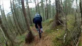 preview picture of video 'Elgin Oakwoods Mountain Bike Rides with Go Pro Xmas 2012'