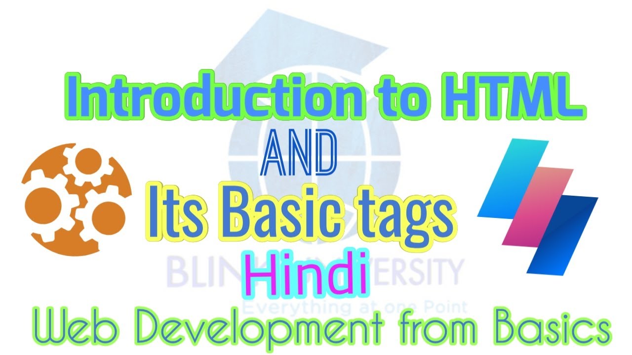 Html tutorials 01 | Basic tags| Hindi |html tutorial for beginners|html full course|Blink University