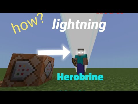 how to get Herobrine power.use [Command block] lightning power #herobrine #minecraft