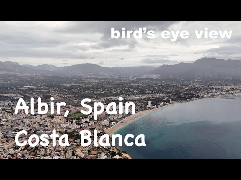 Albir city view, Spain, Costa Blanca | 4K | Drone video #birdseyeview