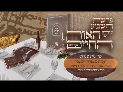 אור החיים הקדוש - פרשת פנחס