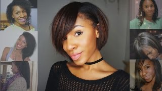 My Natural Hair Story: Heat Training, Coloring + Length Check | VICKYLOGAN