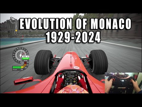 Evolution of Monaco F1 Track 1929 - 2024
