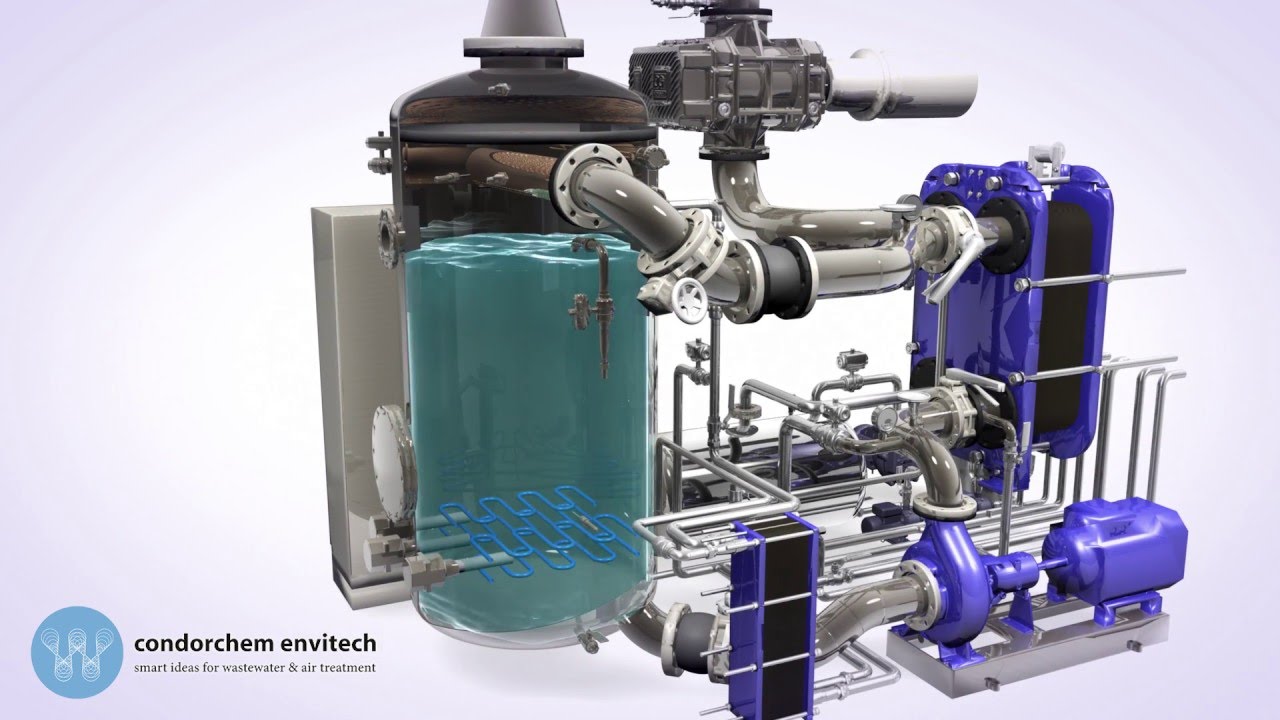 Wastewater evaporator for wastewater treatment - ENVIDEST MVR FC