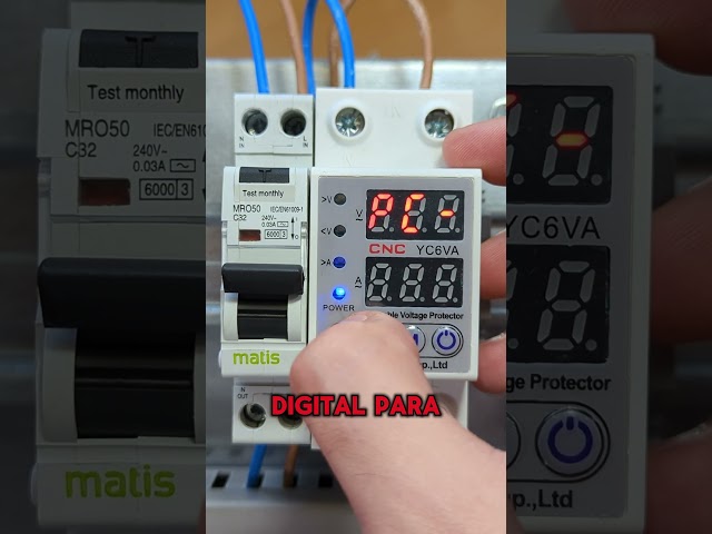 Vídeo relacionado con Protector Sobretensiones, AC 220V Protección De Sobretensión Y Subtensión Estabilizador Corriente Rango de Tensión de Funcionamiento 80V-400V Protector de Voltaje para el Hogar