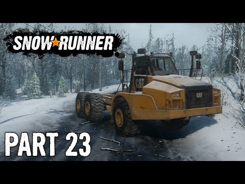 SnowRunner | Walkthrough Gameplay | Part 23 | Caterpillar 745C | Xbox One
