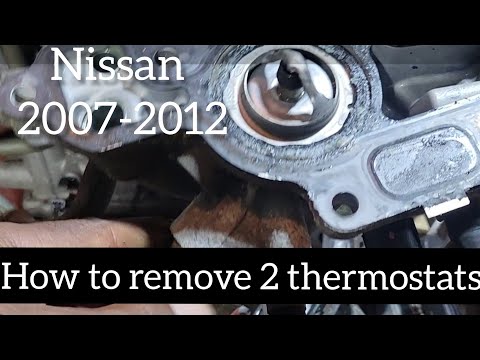 HOW TO CHANGE 2 HOUSING/THERMOSTATS. 2007-2012 NISSAN SENTRA 2.0