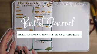 Holiday Party Planning |  Holiday Dinner Plan with me | Bullet Journal