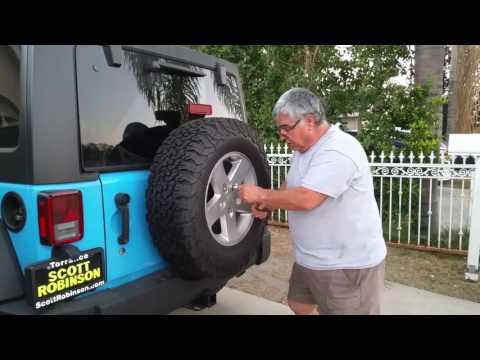 This is video two of the bolt spare tire lock Jeep Wrangler spare tire