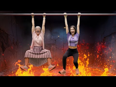 People aged 2 to 80 compete in viral internet games.