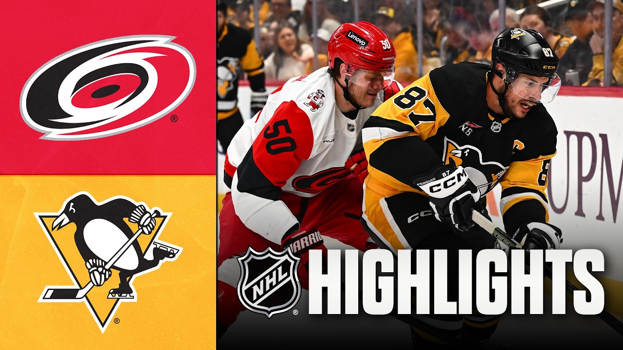 Hurricanes vs. Penguins | NHL Highlights | March 22, 2026