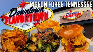 Guy Fieri's Downtown Flavortown Restaurant Review and Walkthrough Pigeon Forge TN Grand Opening Day