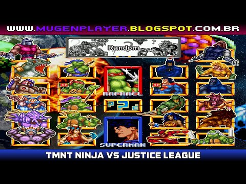 TEENAGE MUTANT NINJA TURTLES VS JUSTICE LEAGUE MUGEN 2020