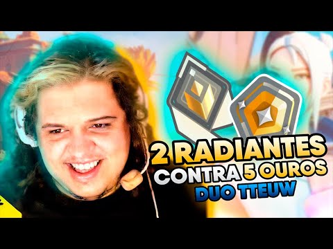 REVANCHE | 2 RADIANTES VS 5 OUROS ft. TTEUW | Perdemos de novo?? 😱