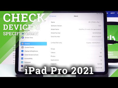 How to Check Device Specification in iPad Pro 2021 – Find Device Info