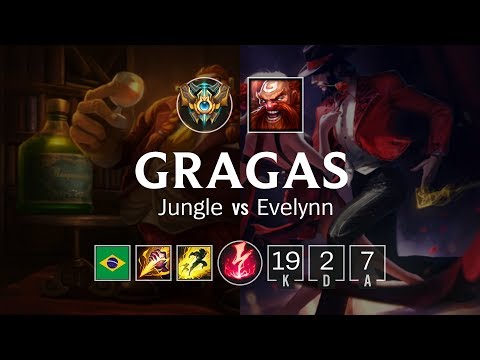 Gragas Jungle vs Evelynn - BR Challenger Patch 8.21