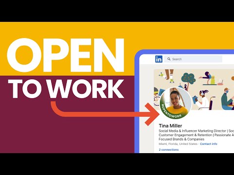 How to Add Open to Work in Your LinkedIn Profile in 2024 - YouTube