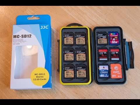 Rugged / Sealed SD Memory Card Case - JJC MC-SD12