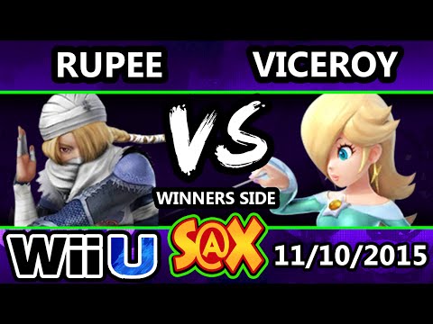 S@X 123 - Rupee (Sheik) Vs. Viceroy (Rosalina) SSB4 Tournament - Smash Wii U  - Smash 4