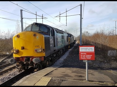 37059 & 37605: 6M22 12:17 Hunterston to Sellafield | Wishaw (22/02/17)