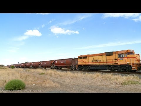 SSR Grain Train With GM22, GM10, B61 & L277 - PoathTV Australian Railways