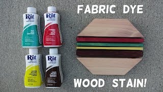How to Stain Wood with Fabric Dye!