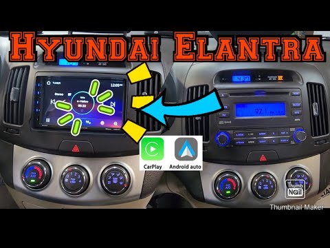 07-11 Hyundai Elantra How to remove radio Install Apple carplay android auto Metra kit 99-7326
