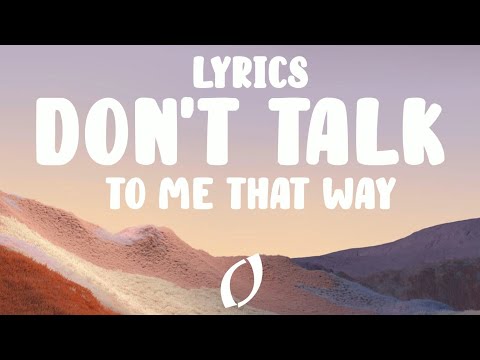 Victor Lundberg - Don't Talk to Me That Way (Lyrics)